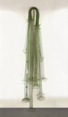 Necklace, "Green Waterfall", 1996, Stoff, Silber, Inv. Nr. 275/2002/AF (Foto: Alexander Laurenzo)