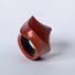 Ring „Twisted“, 2014. Rosenholz, B 3 cm, H 3,4 cm